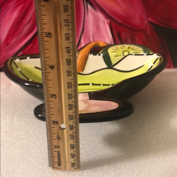 Vintage Clay Art lemon soda dish / bowl- ceramic - Picture 9 of 16